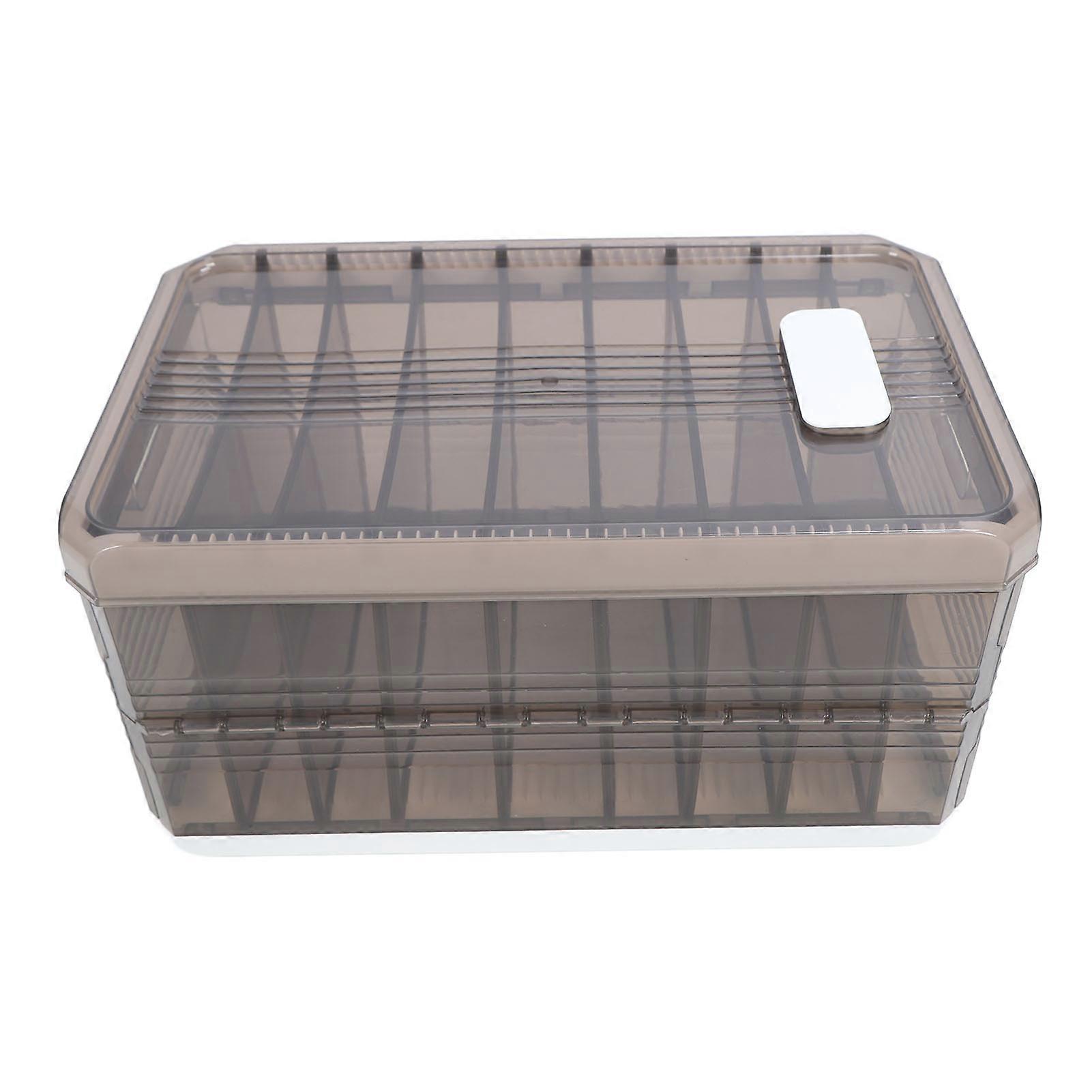 Wardrobe Clothes Organizer Clothing Compartment Storage Box Foldable Clothing Storage Box Large Size with Lid 9 Grids