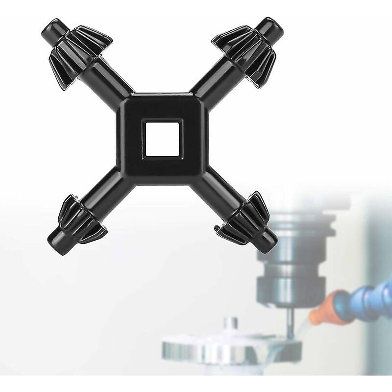 4pcs Universal Chuck Key, 4 in 1 Multi-Function Drill Chuck Key for Electric Drill,Black