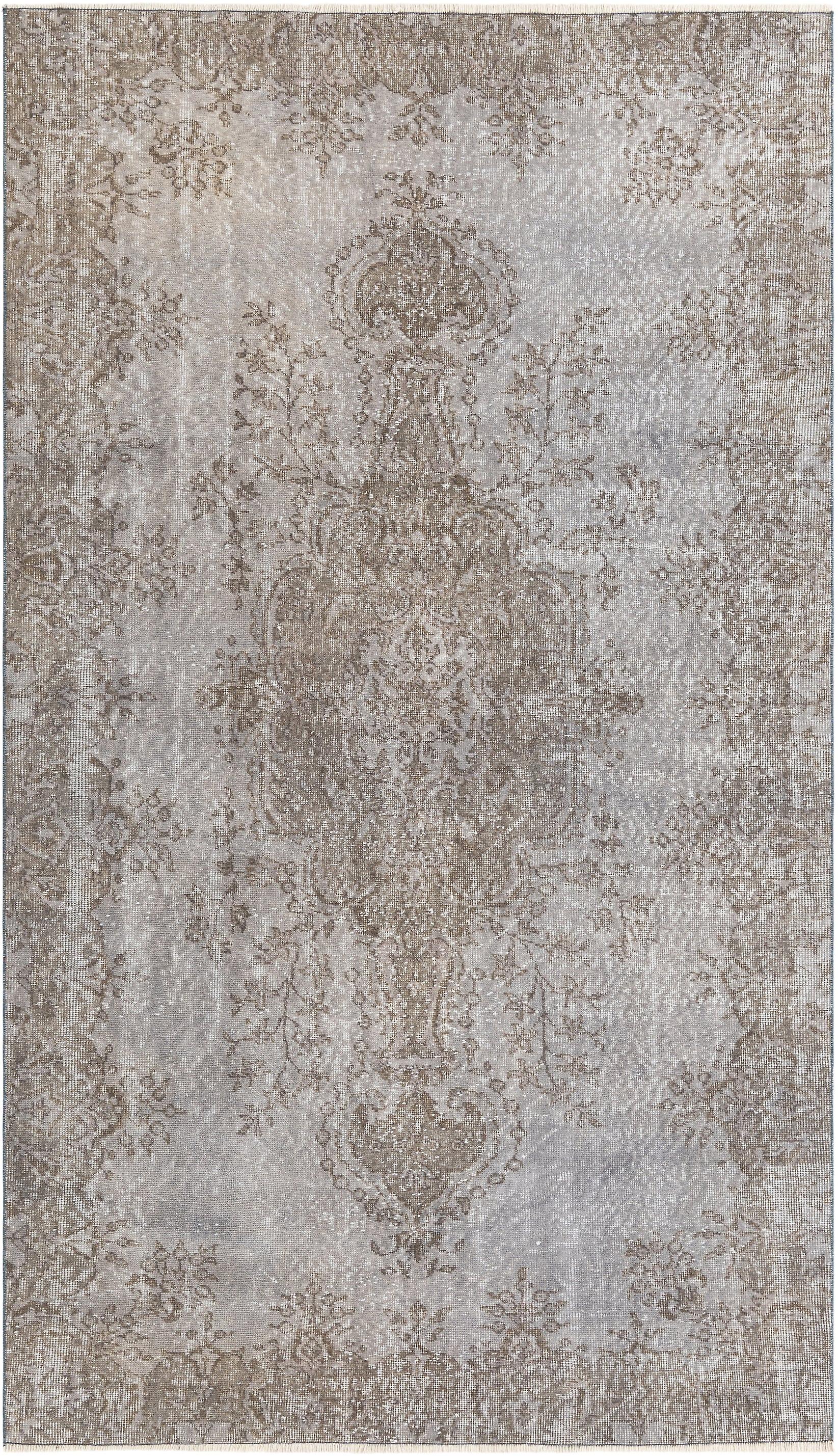 Hadorn Ultra Vintage 163x282 带灰色手工火鸡地毯