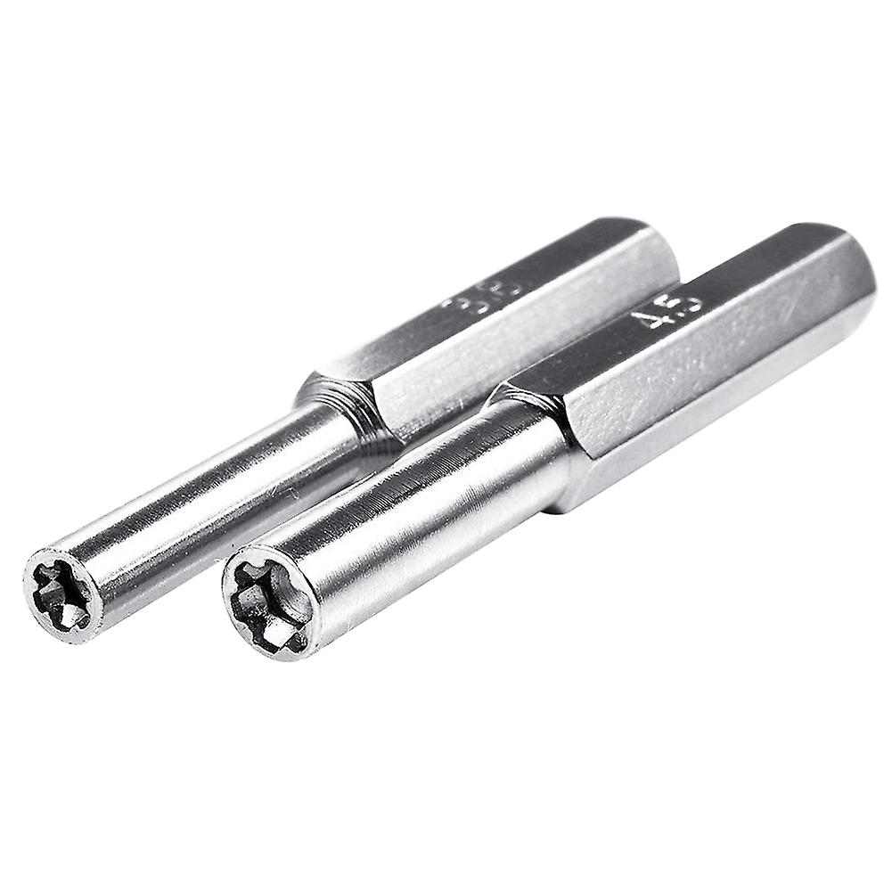 ZHOUBA 2Pcs 3.8mm 4.5mm Security Screwdriver Hexagon Bit Gamebit for Nintendo NES N64