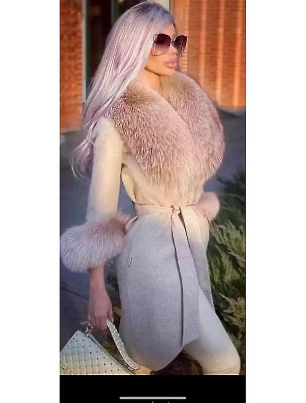 Kåpe med pelskrage Vivanilla