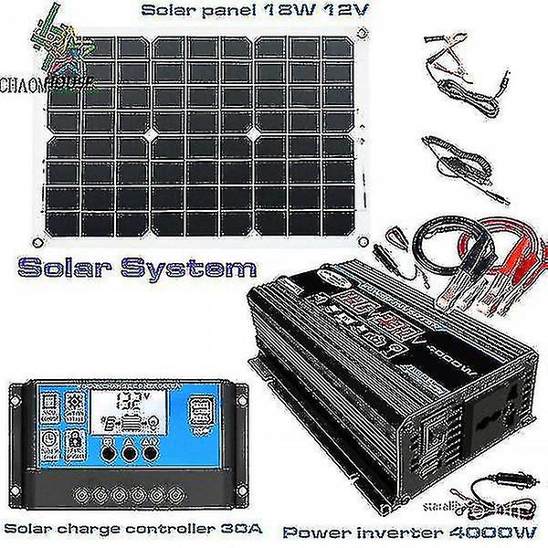 Solaranlage Nerat Combinat Wechselrichter Solarpanel 12V- Solaranlage