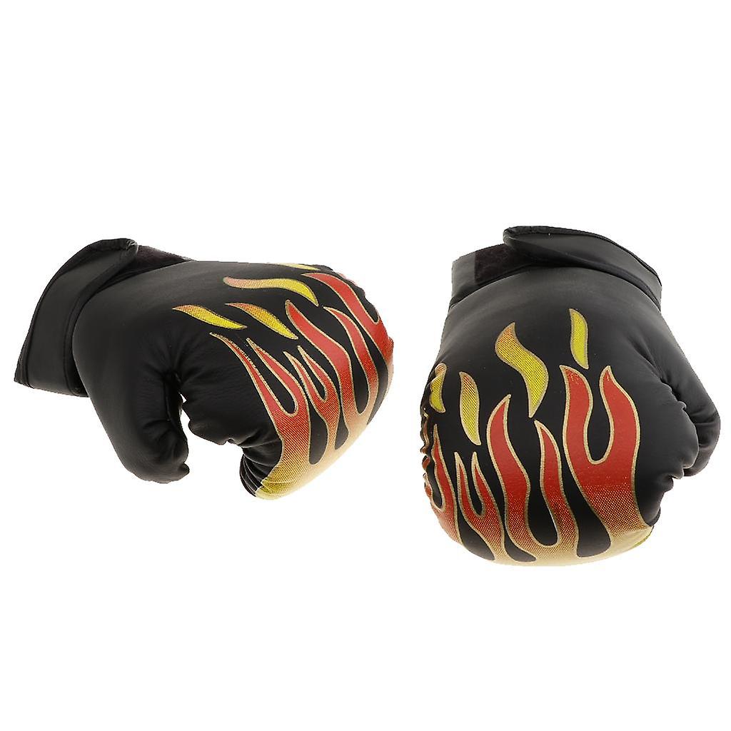 PU Boxing Training Gloves MMA Fighting Punching Sandbag Sanda Mitts Black