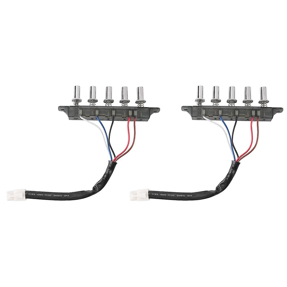2x Range Hood 5 Button Switch Button Universal Accessories Switch Control Board Panel Controller-E