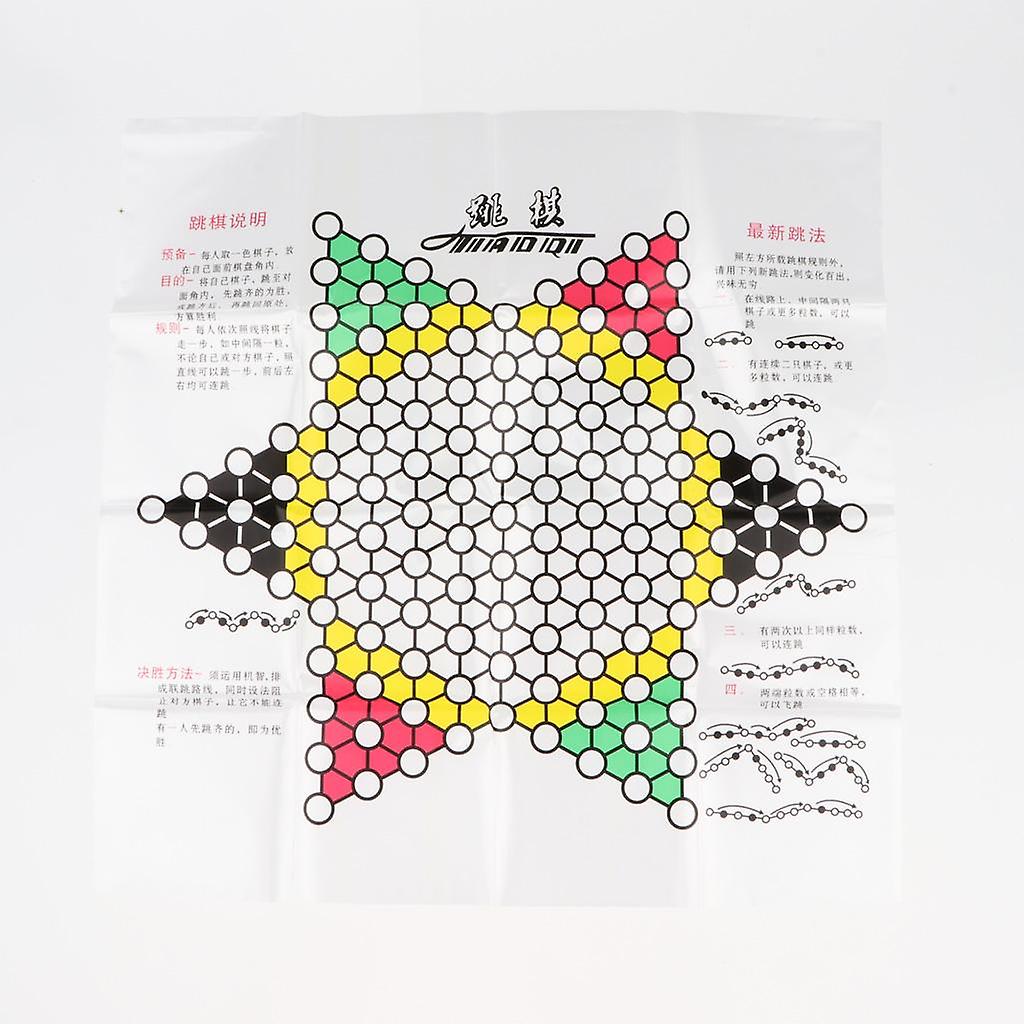 Folding Chinese Checkers Jumping Chess Chequers Classic Strategy Board Game