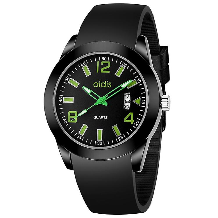 addies MY-1601 Regular Version Silicone Watchstrap Quartz Watch, Support Calendar L