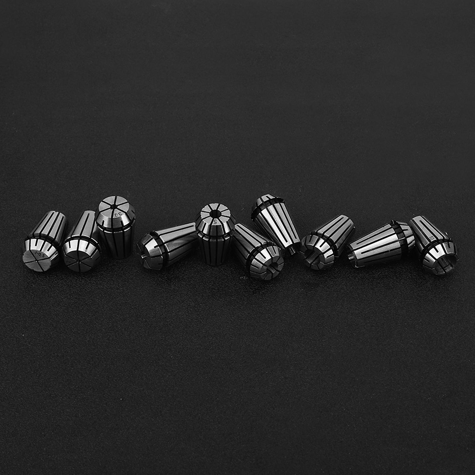 10pcs Precision Spring Collet Chuck Set CNC Engraving Milling Machine Industrial Accessories ER16