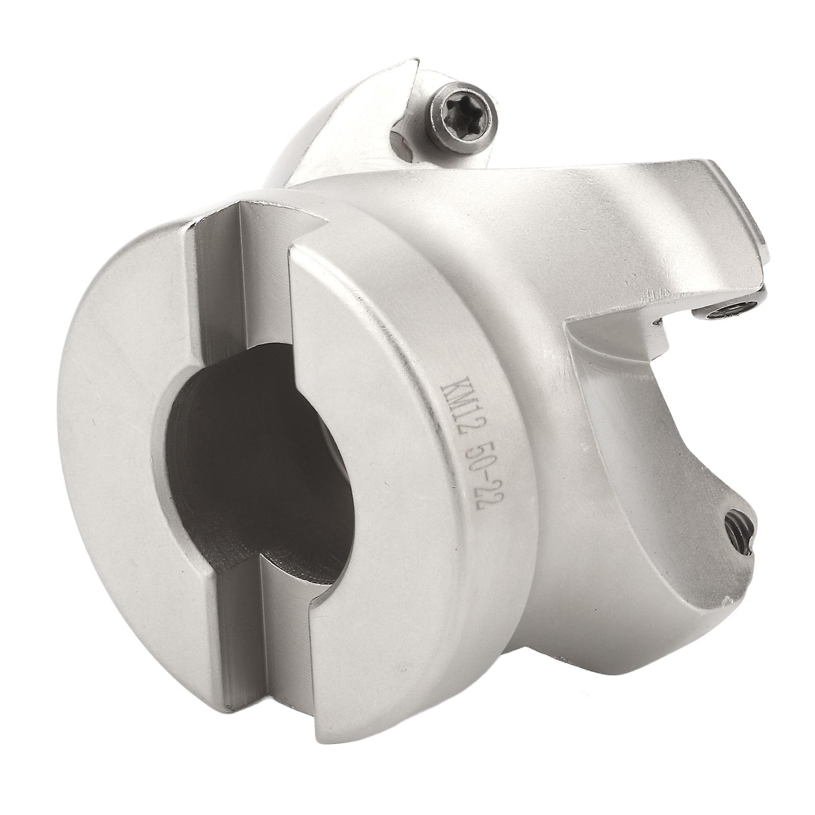 4 Flute Face Mill Cutter Head with 10 Inserts Robust Oxidation Resistance for Metal Processing 