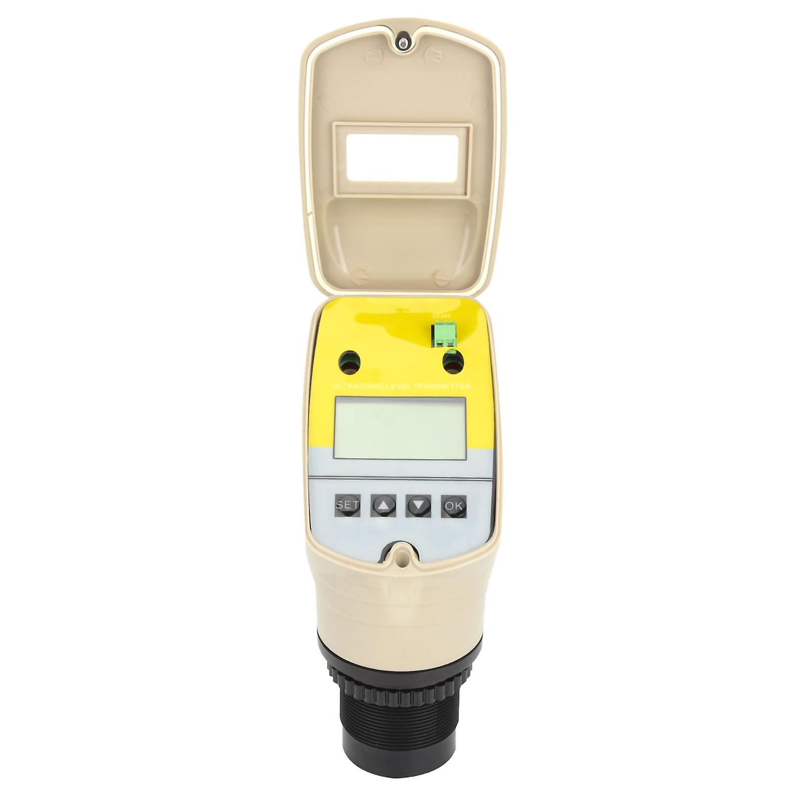 Risegun Ultra Level Meter DC24V Digital Ultra Level Meter, Water Level Sensor Transmitter, 0-5 Meters Measurement Range, LCD Display, Accurate and
