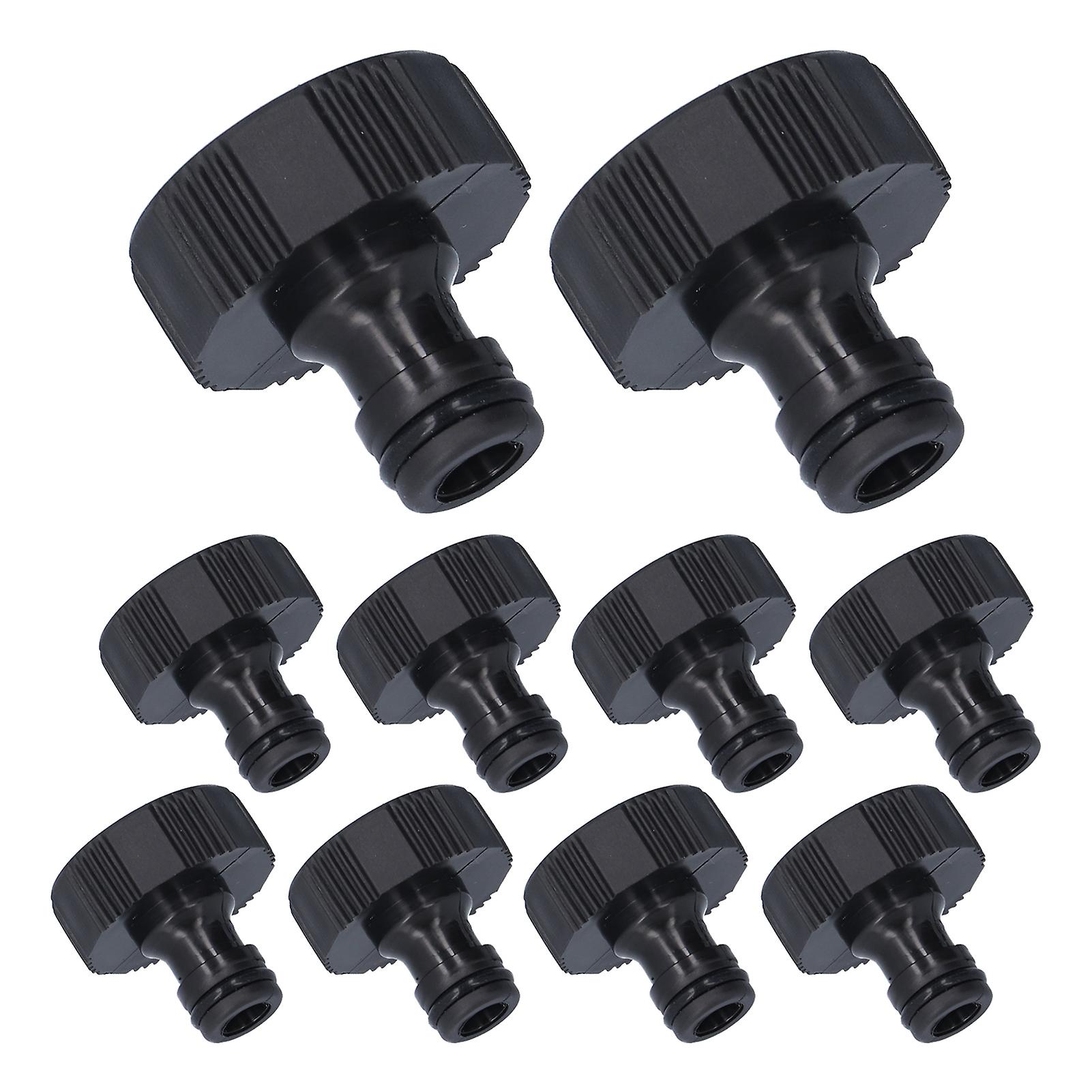 Touch Hose Connector 10Pcs 15mm Thread Adapter Plastic Sealable Durable Hose Connector for Courtyard GardenG1 Female Thread