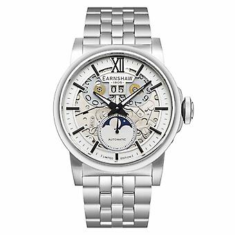 Relógio Masculino EARNSHAW HANSOM ES-8241-11 - Correia de Aço Prateado