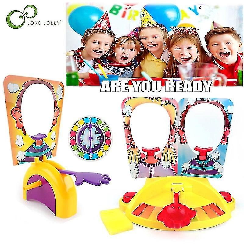 Cake Cream Pie Family Party Fun Games Funny Gadgets Prank Joke Anti Stress Toy Kids Joke Machine Toy