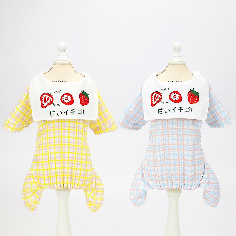 Summer Cute Strawberry Pattern Pet Clothing