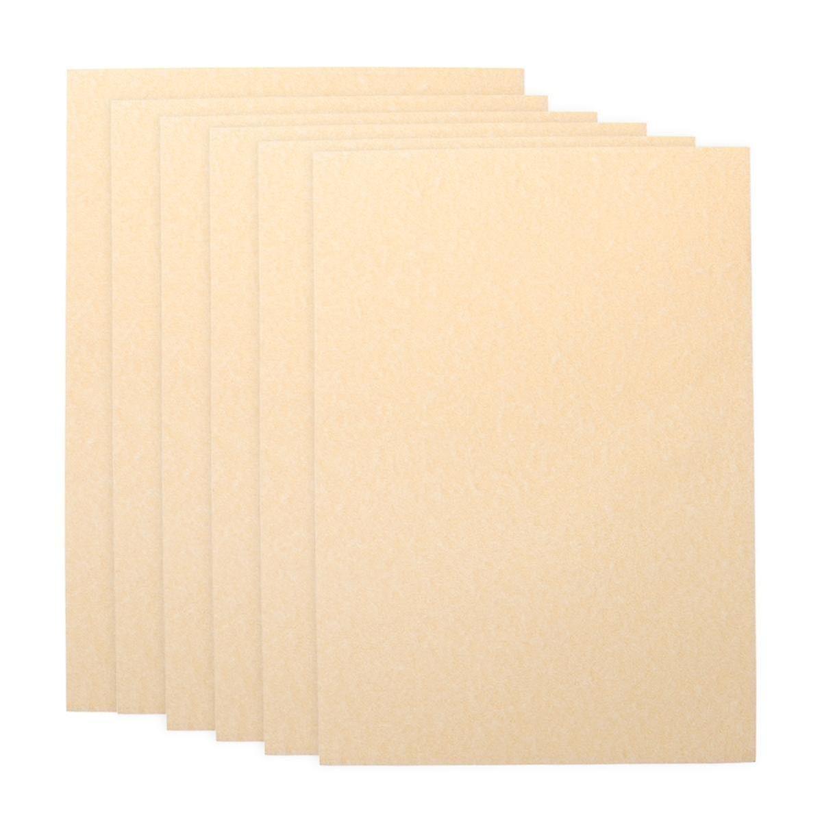 50 قطعة من ورق البرشمان مقاس A4 للشهادات والدبلومات، 90 جرام (بني فاتح)