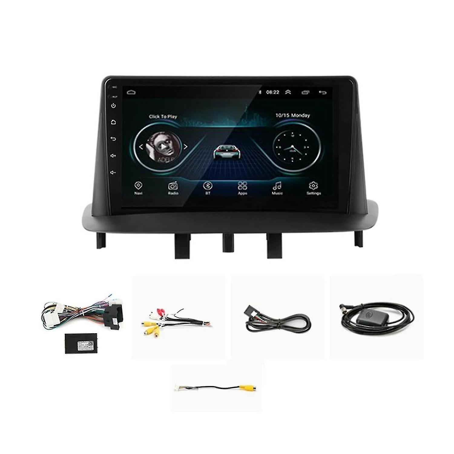 1G + 16g 2din auto dvd radio android 10 autoradio multimedia video player für 3 fluence 2008-2014