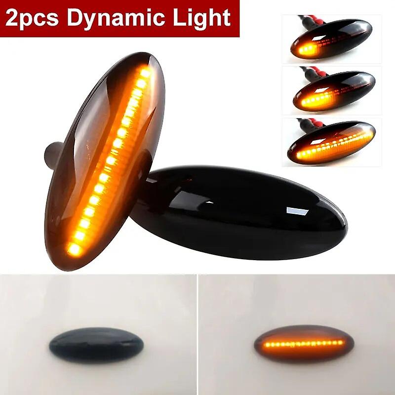2pcs Led Car Dynamic Side Marker Blinker Light Signal Lamp Turn Signal Light For Toyota Yaris Corolla Auris Mk1 E15 Rav4 Mk3