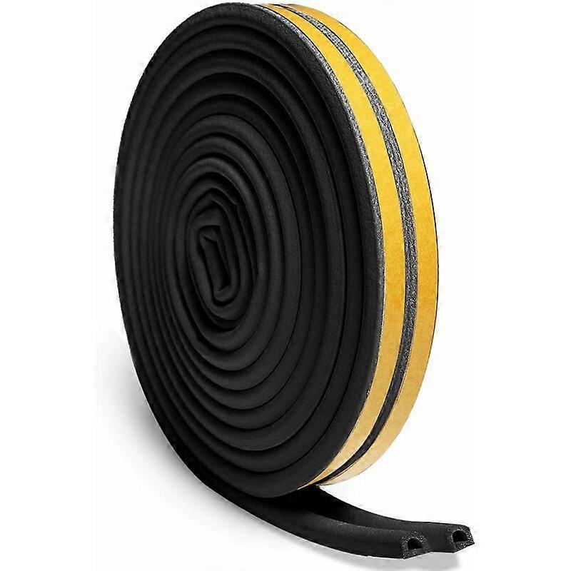 EPDM foam gasket in the form of a sealing strip, self-adhesive rubber anti-collision, high-strength adhesive tape system, soundproofing, 6M