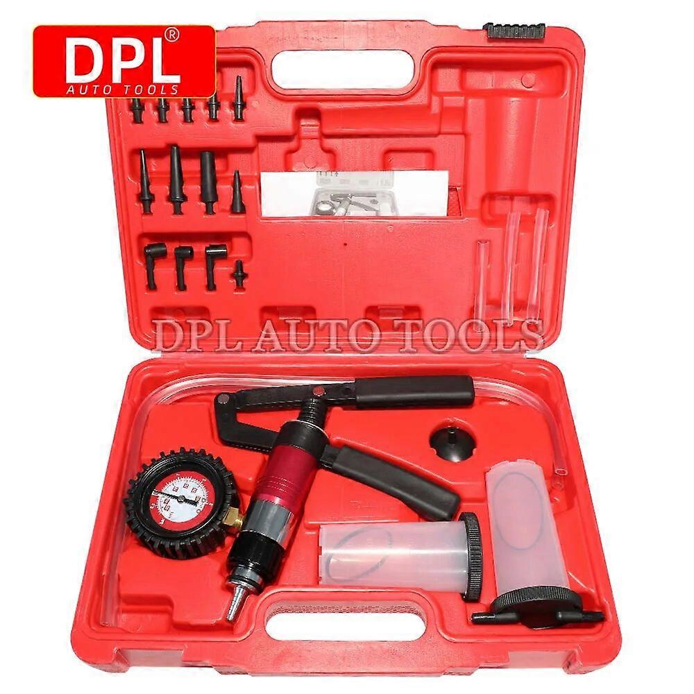 Hand Held Vacuum Pressure Pump Tester Brake Fluid Bleeder Bleeding Kit No.31745