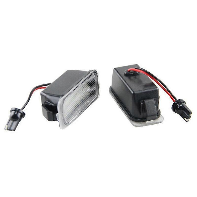 Black Transparent 2X Led Number License Plate Light For Focus Ii Fiesta Vii Mondeo Iv Kuga 2008-2019 Small