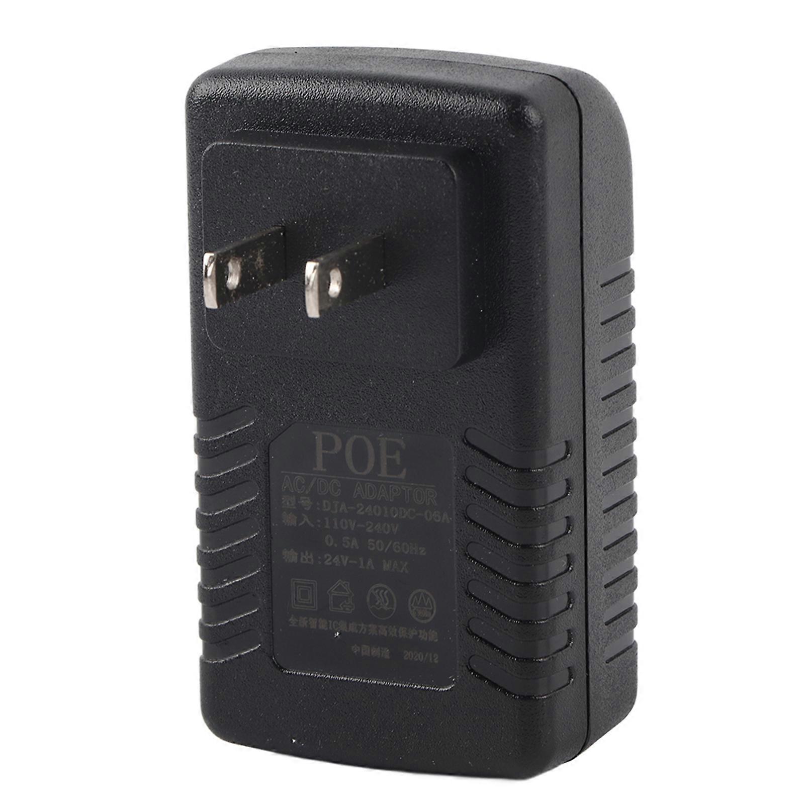 POE-Injektor DC 24V 1A Netzteilstecker EU/US-Standard Optional 100-240VUS