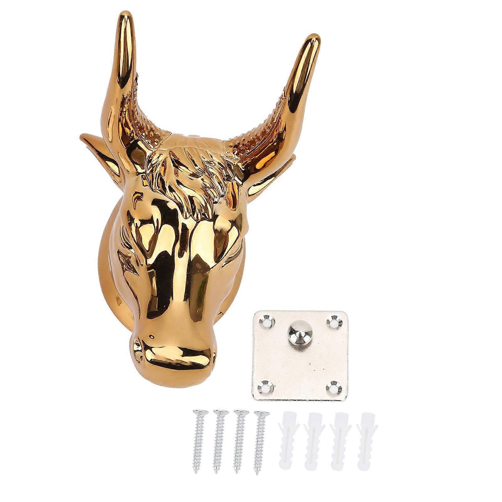 Gitarrkrok Stål Bull Head Shape Universal Väggmonterad Display Bracket Stativhållare