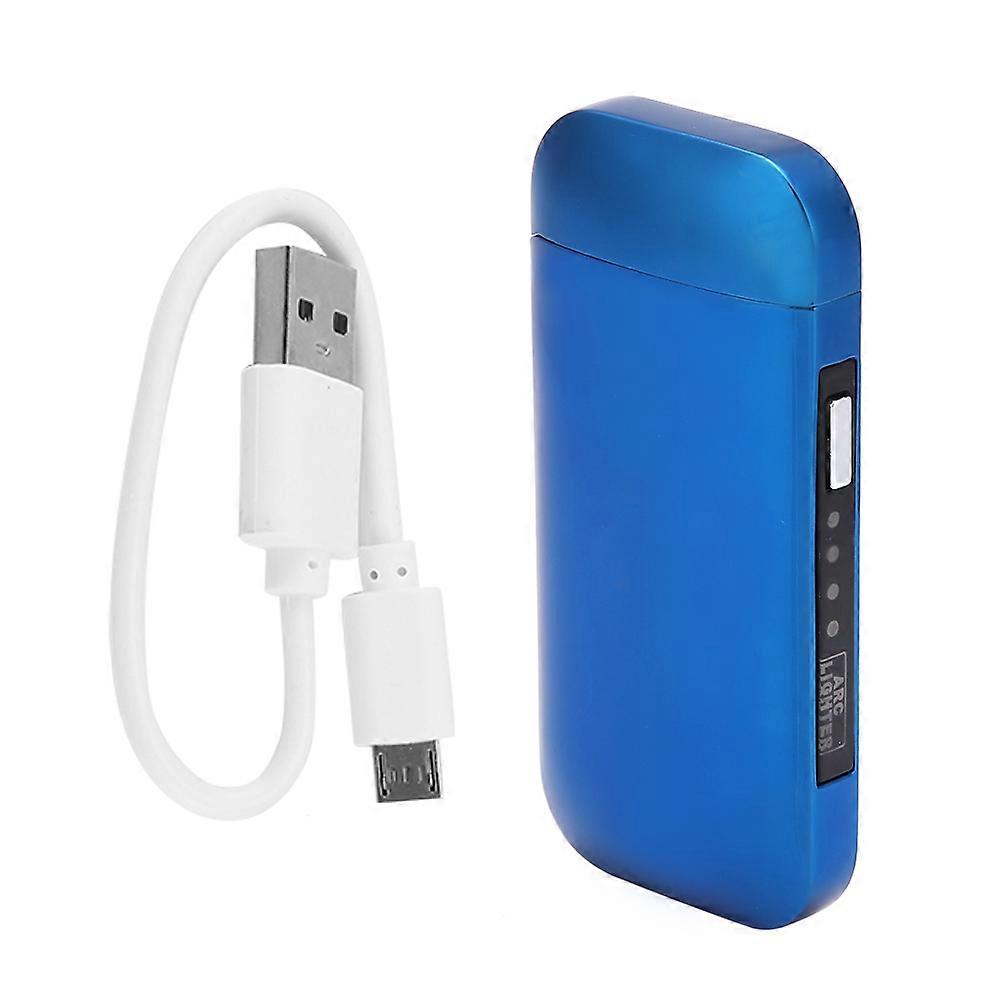 Portable USB Rechargeable Electric Arc Flameless Windproof Cigarette Lighter (Blue)