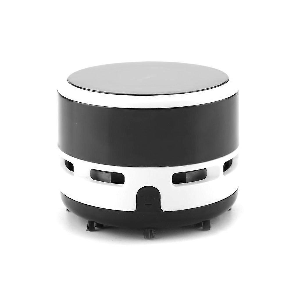Cute Wireless Mini Desktop Keyboard Corner Dust Vacuum Cleaner Sweeper Black