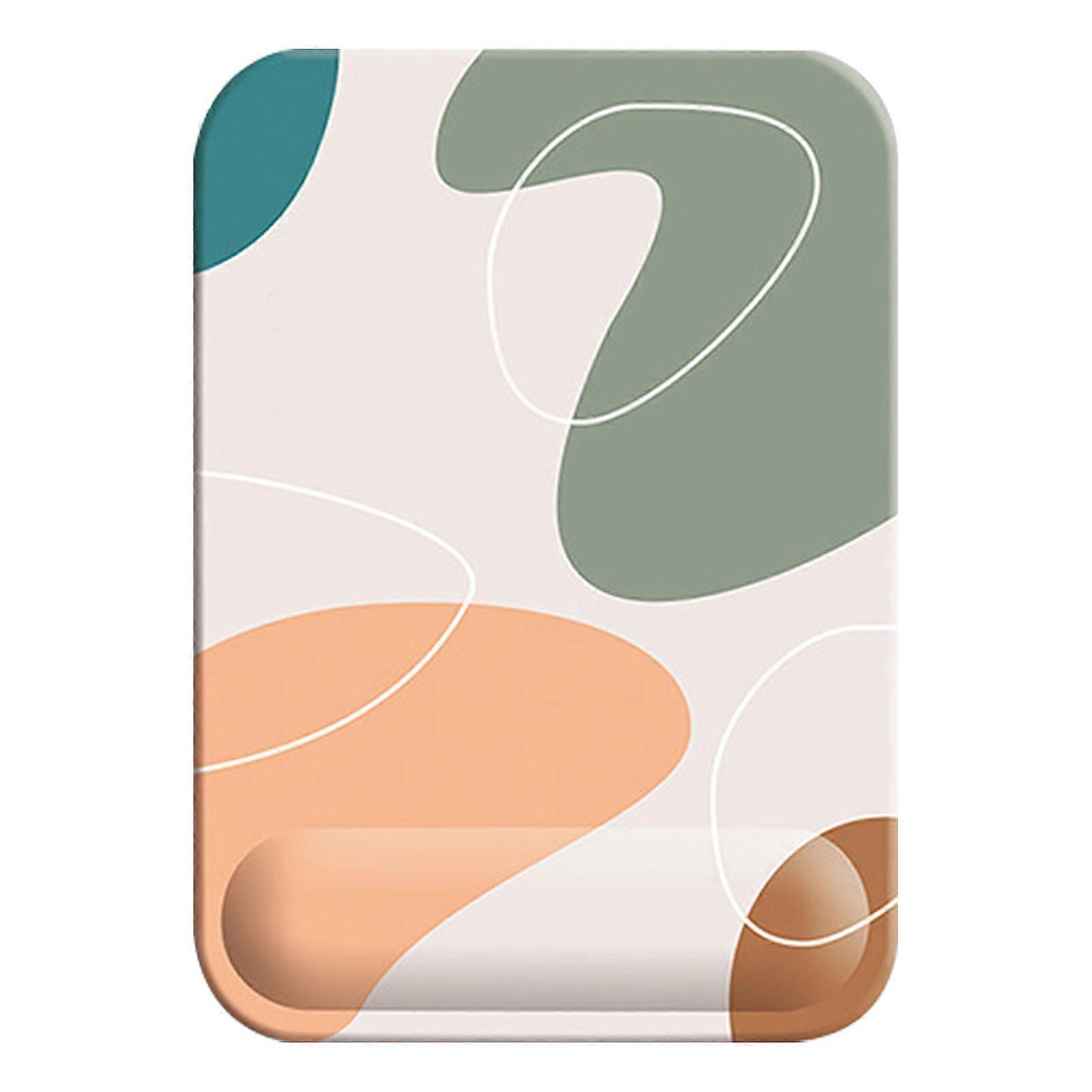 Keyboard Mouse Pad Set Ergonomic Silicone Mouse Pad with Memory Foam Keyboard Wrist Rest Support for Computer Rectangle, Orange