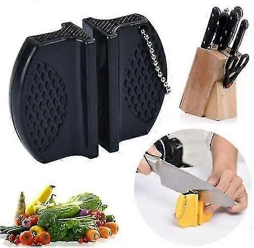 Mini Portable 2 Stages Knife Sharpener Stainless Tool Kitchen Accesories Ceramic Tw