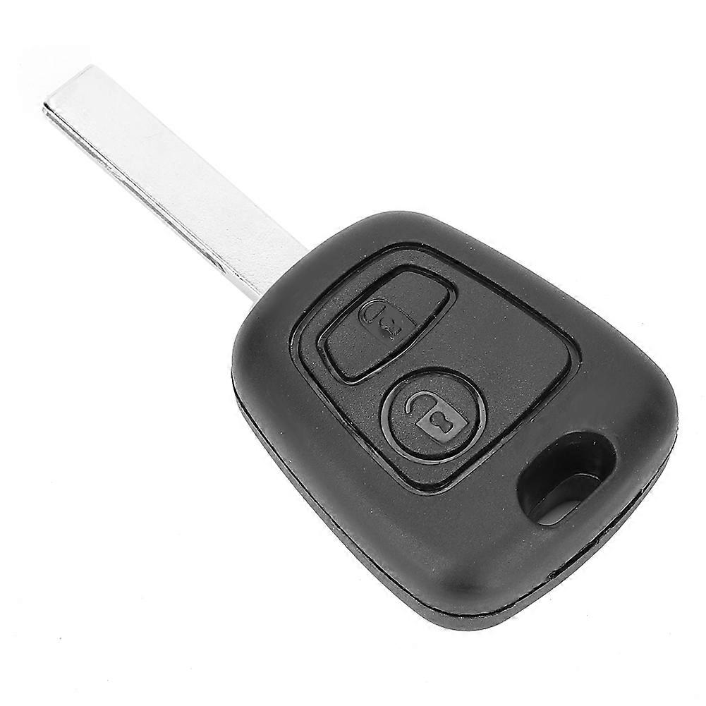 2 Button Car Remote Key Case Shell with Groove Fit For Peugeot 107 207 307 407