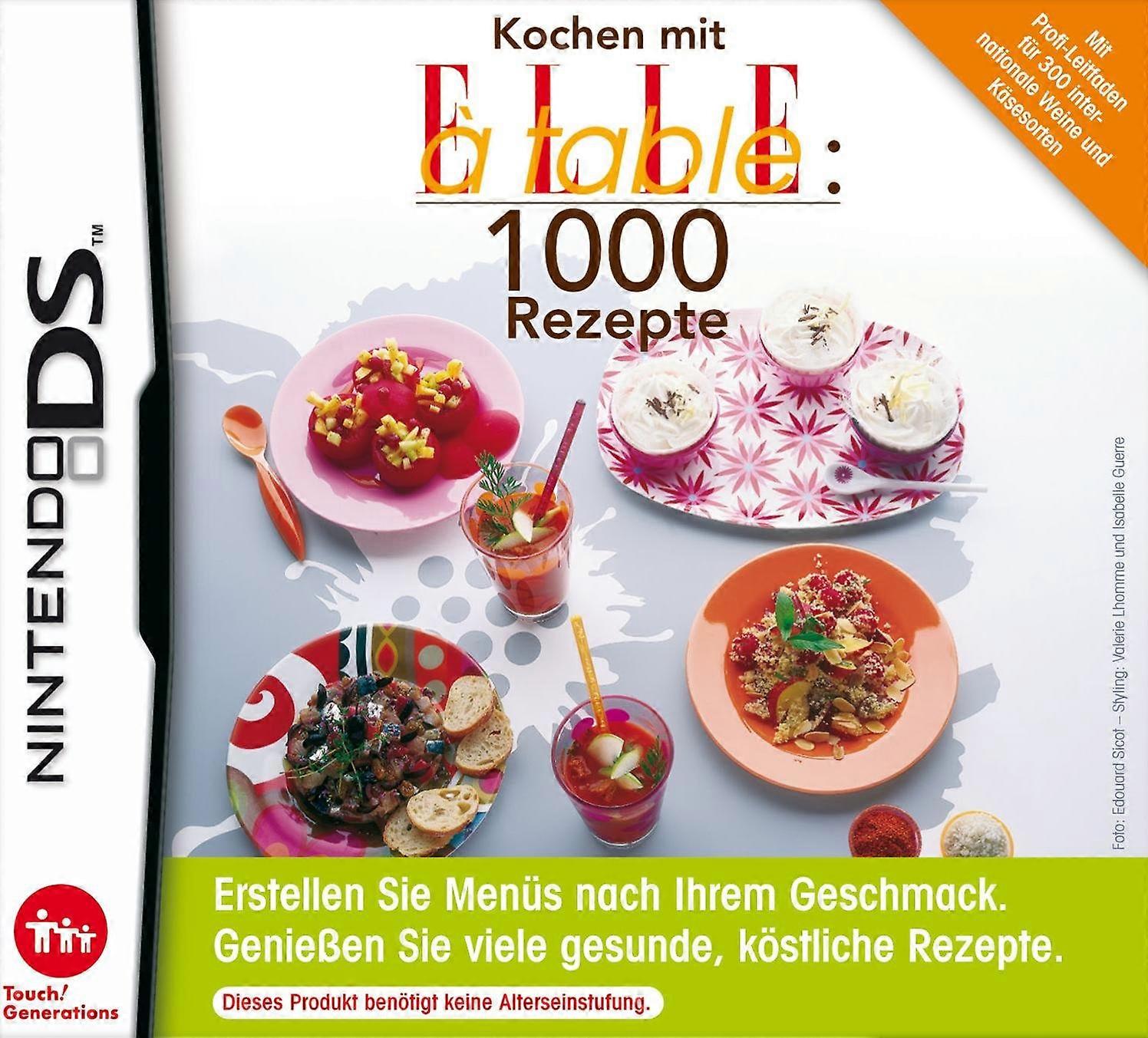 Kochen mit Elle Table 1000 Recipes - Nintendo DS - PAL - New & Sealed