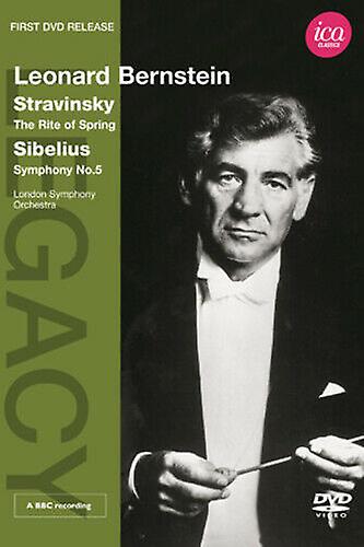 Leonard Bernstein StravinskySibwbrelius DVD (2012) Leonard Bernstein cert E - Region 2