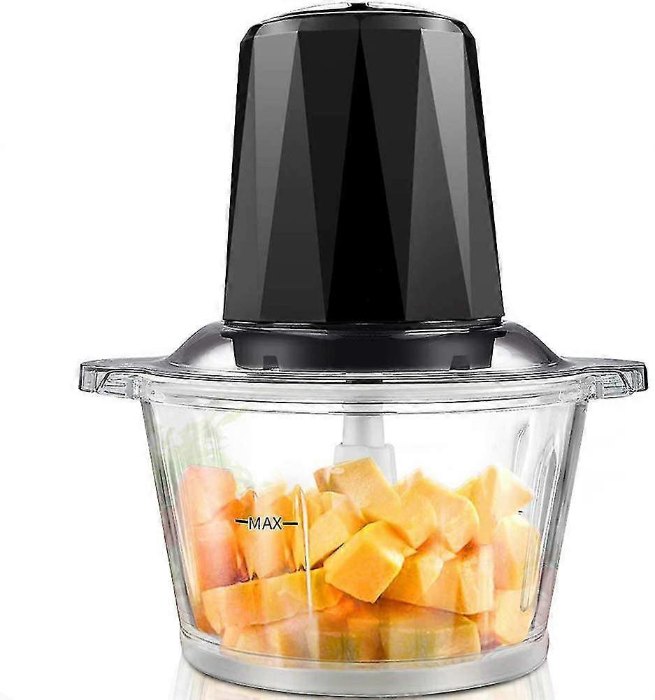 Tritacarne elettrico a bassa e alta velocità, funzione frenante, ciotola di vetro da 1,8 litri per carne, verdura