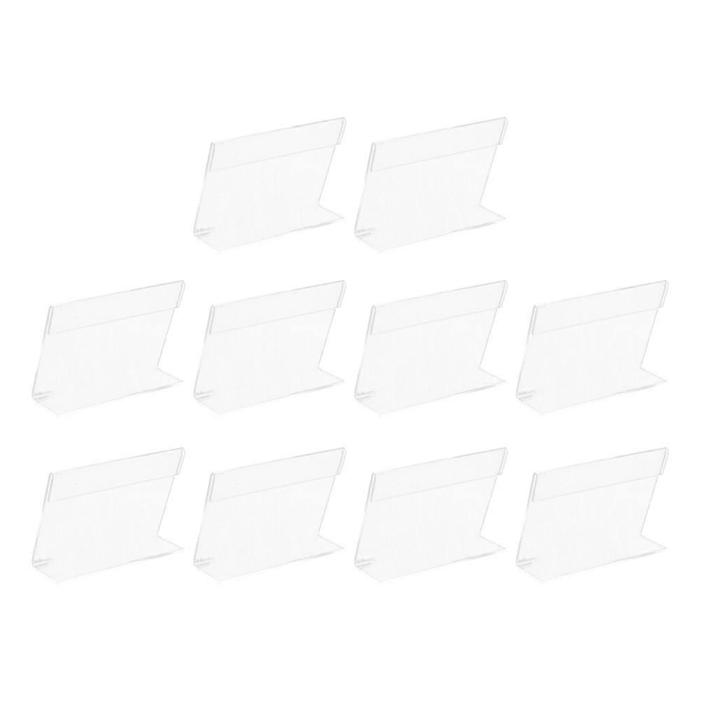 10Pcs Price Display Holder Price Tag Holders Board Price Tag Stands Label Holders for Supermarket