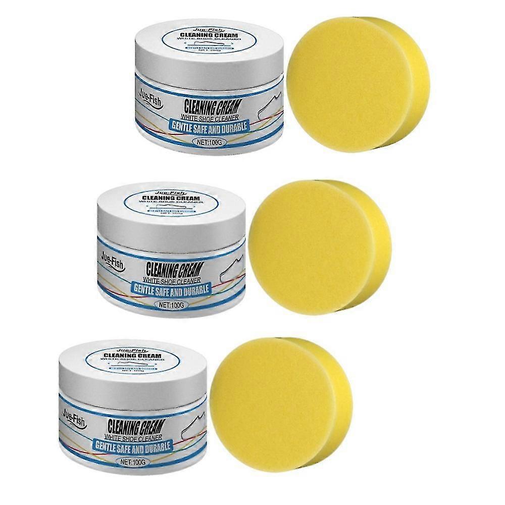 1-3stk Ny Multi-Funktionel Rengøring Og Pletfjernelse Creme, Hvid Sko Rengøring Creme