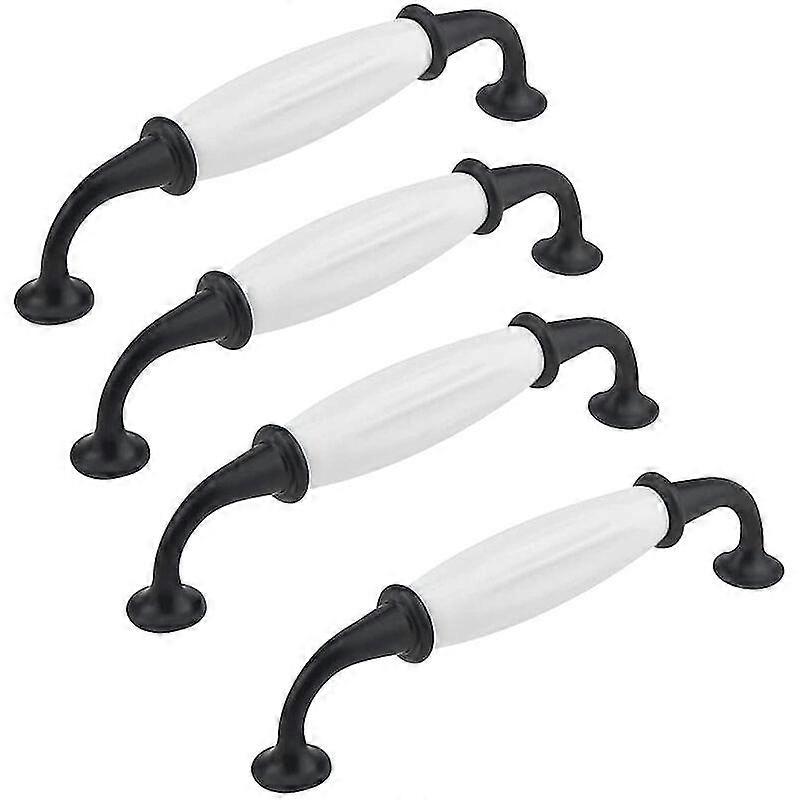 4Pcs Modern Ceramic Cabinet Handle For Dressing