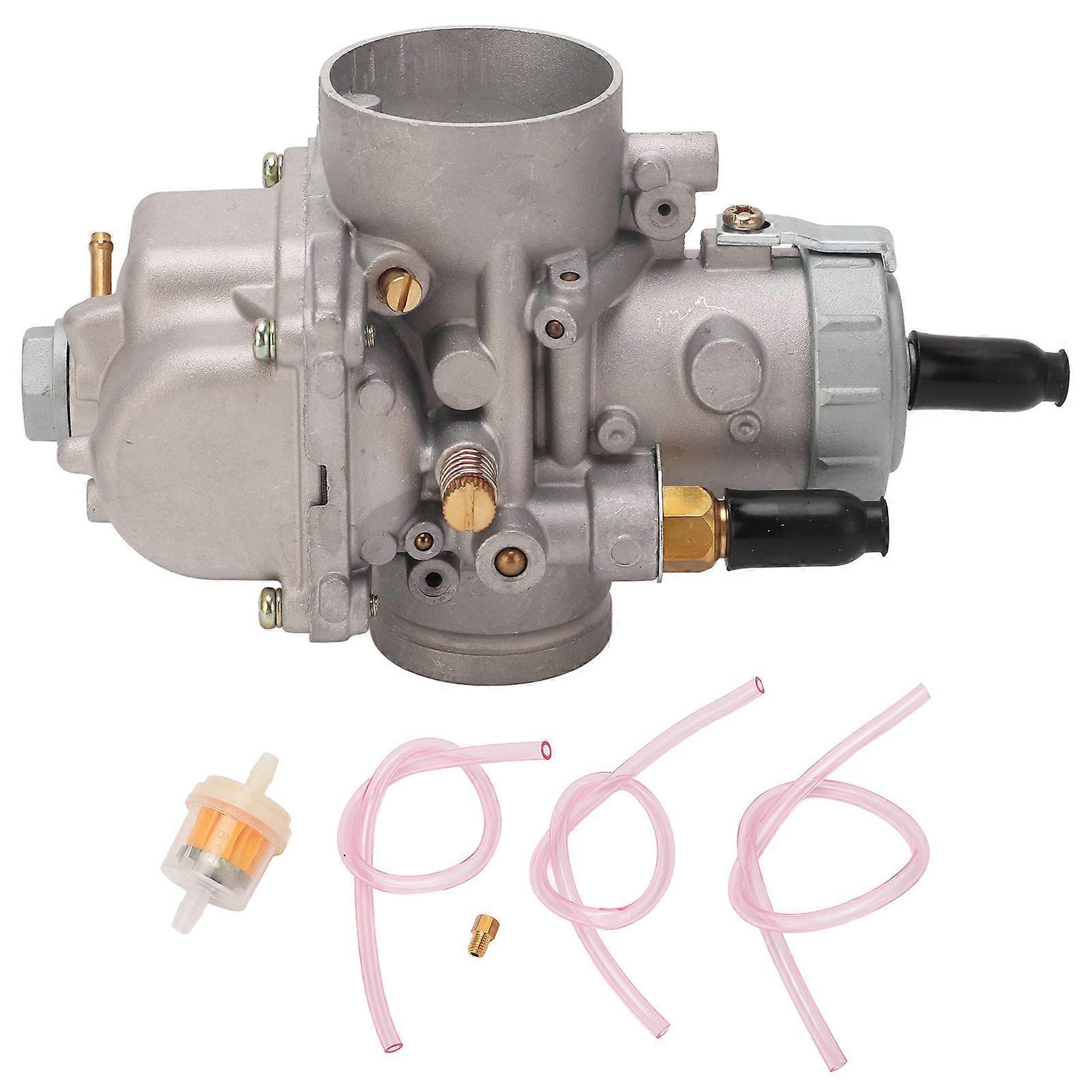 ATV Carburetor Assembly with Hose Filter Nozzle 3130710 Replacement for Polaris Xpress 400 1996?1997