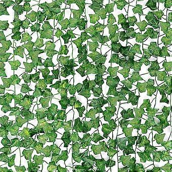 12 Stck Fake Efeu Fake Rattan, Silk Ivy Girlande Green Plant Artificial  Green Hanging Plant Vine, Geeignet fr Hochzeitswand, Partyraum, Home Kitch  | Fruugo DE