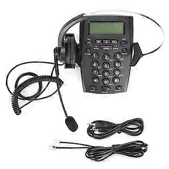 HT800 Call Center Wired Telephone with Omnidirectional Microphone Headset Suitable for Office and Home NO.5388