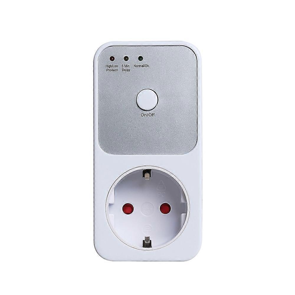 Automatic Refrigerator Protecting Switcher 170-260V Voltage Protector 5-6 Mins Relay Socket EU/USA Plug Electrical Stabilizer