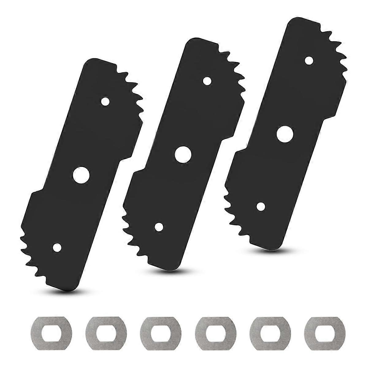 -007 7-1/2in Edge Hog Heavy-Duty Edger Replacement Blade for Black & 2in1 String Trimmer,Fits LE750,LE710 3PCS