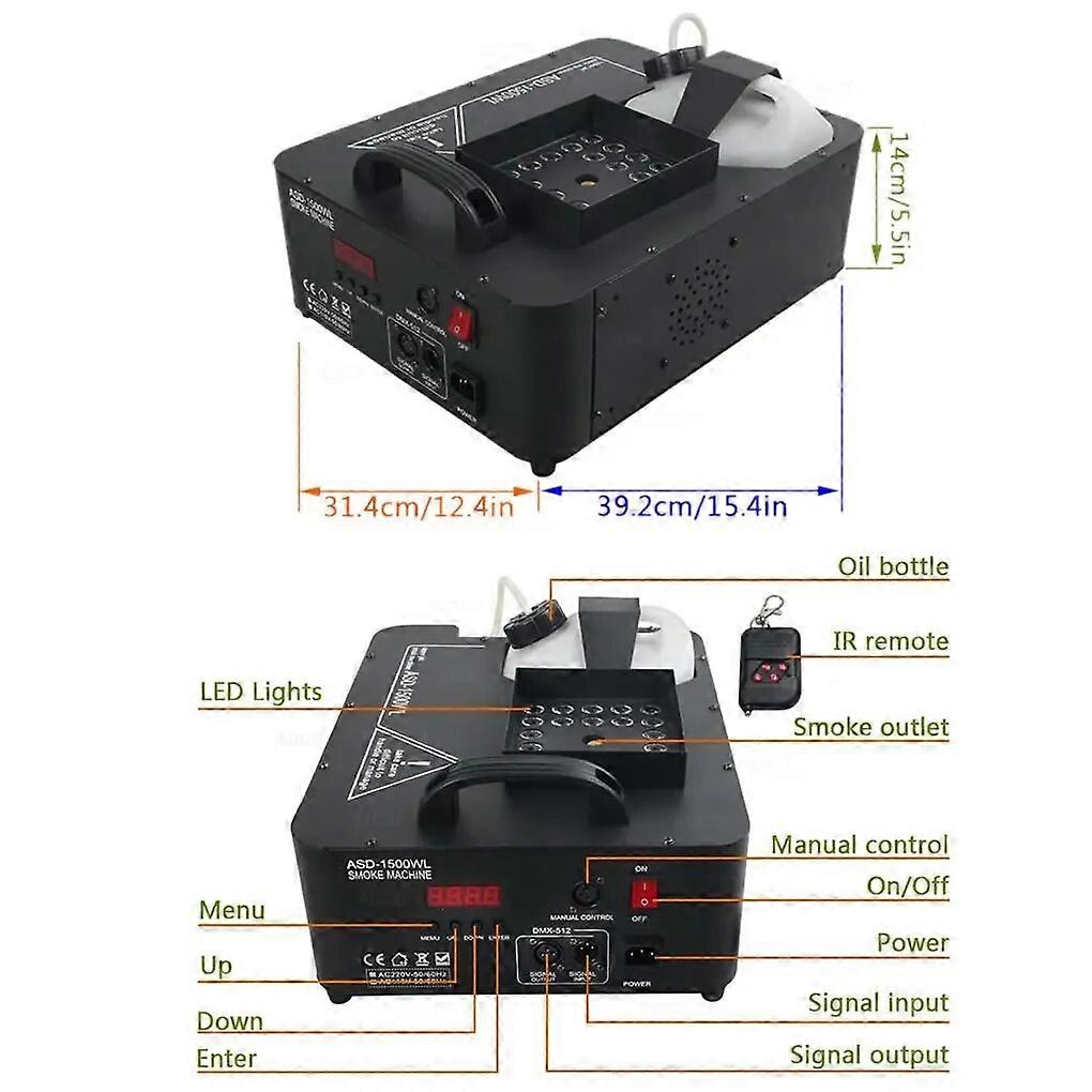 GOMETY Mando A Distancia Para Máquina De Niebla – Repuesto De 3 Pines, 4 Botones, Controlador Para Escenario 400W/900W
