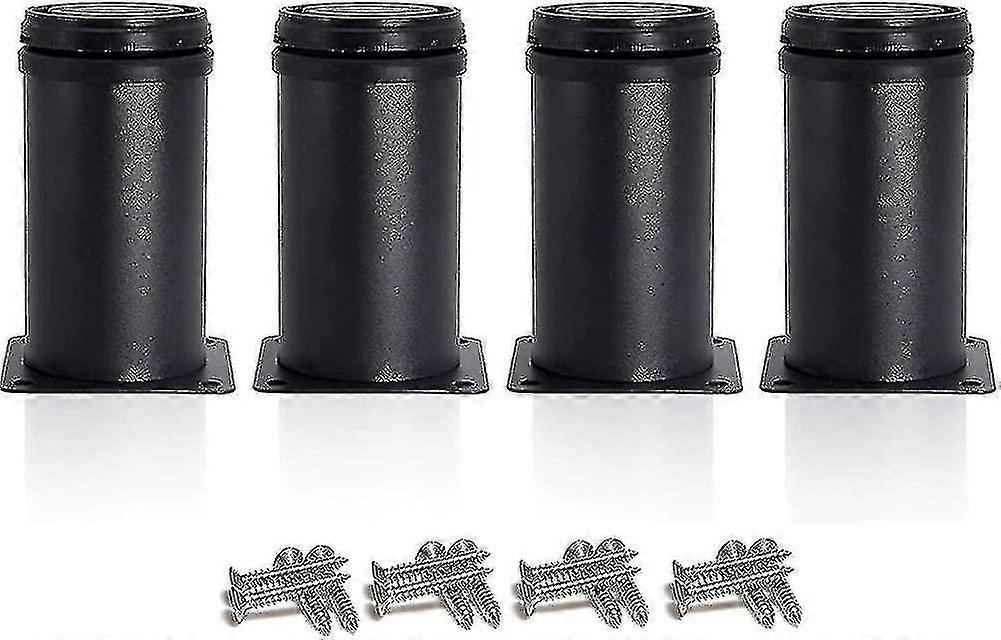 Furniture Legs 4 Black Adjustable Legs 80mm High Thickened Cabinet Legs Table Legs