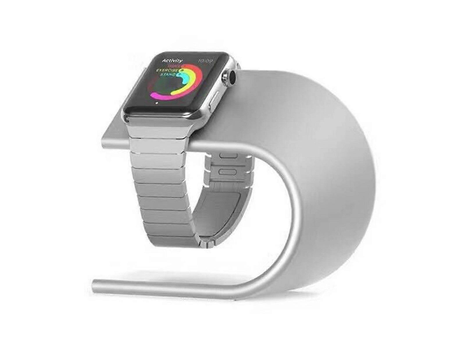 Wireless Charger Stand for Apple Watch Wireless Charger Silver
