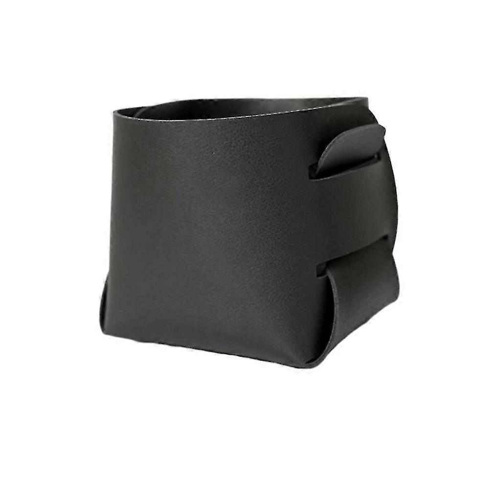 Leather Desktop Storage Box Keep Workspace Organized And Stylish.