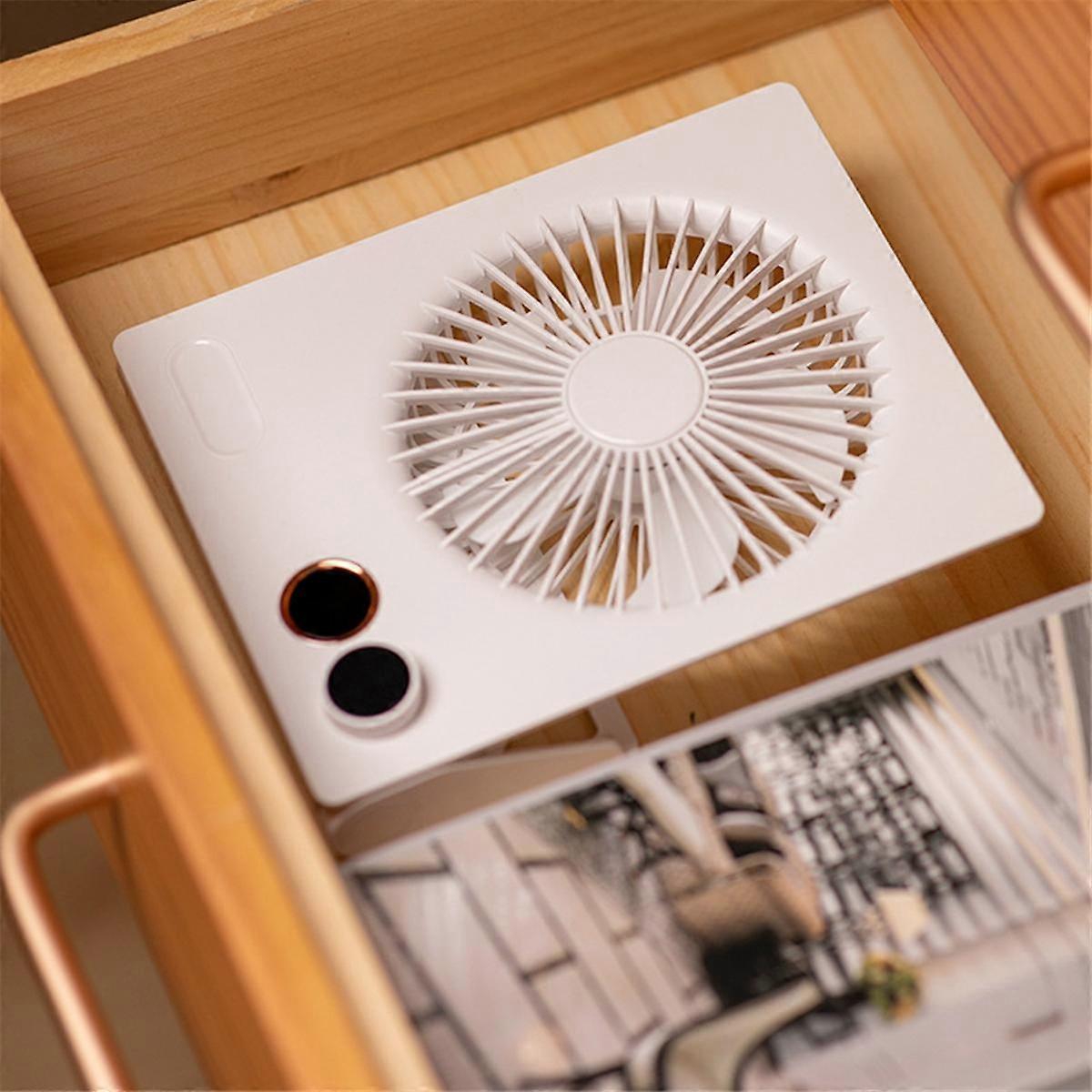 Small Desk Fan Quiet Table Fan USB Rechargeable Cooling Fan Powerful Wind Fan Office Home Indoor Ou