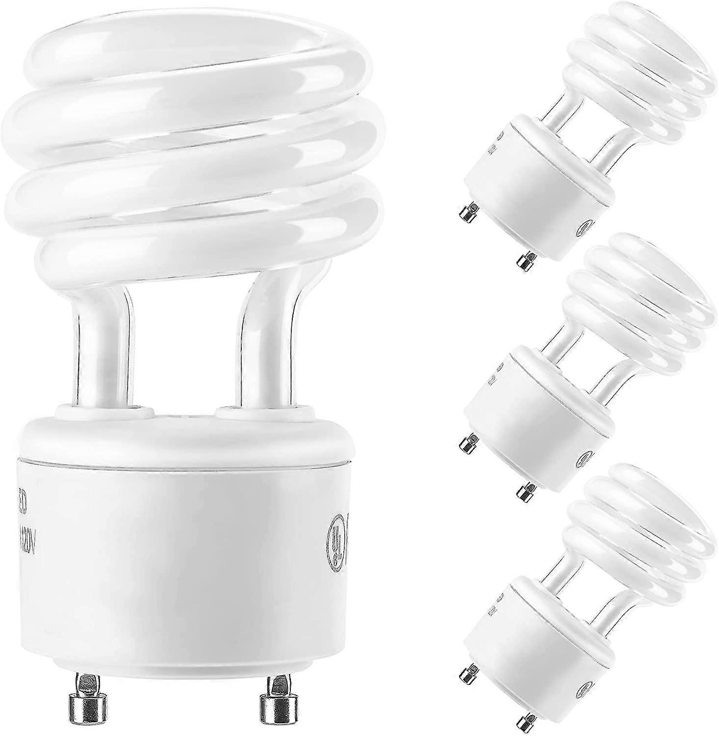 Ul-listed 13w Gu24 Cfl Light Bulbs 2700k Wgthhk T2 Spiral Gu24 Base 2-prong Light Bulb Warm White Gu24 Fluorescent Light Bulbs Indoor Use (4-pack)