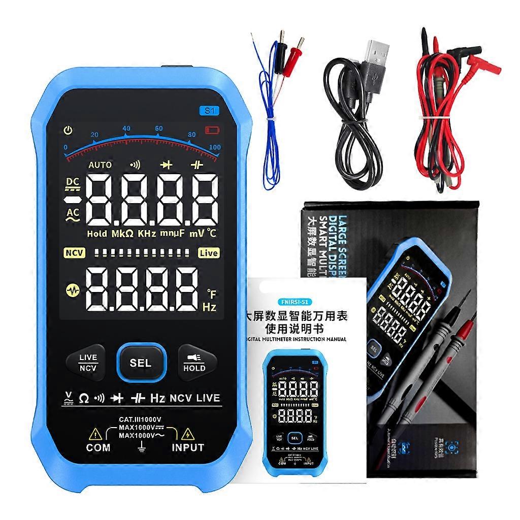Multimeter with Sound Light Reminder Diode-NCV Hz Live-Wire Tester Aotu-off