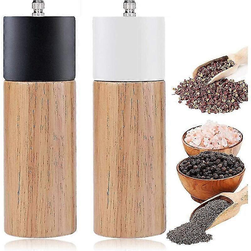 Manual Salt Pepper Grinder With Adjustable Ceramic Wheel - Setting The Salt Pepper Mixer