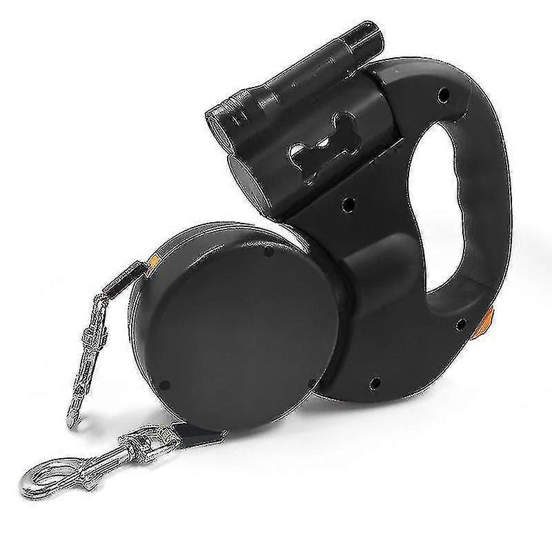 Automatic Retractable Leash With Led Flashlight For Pet Supplies(size:black)